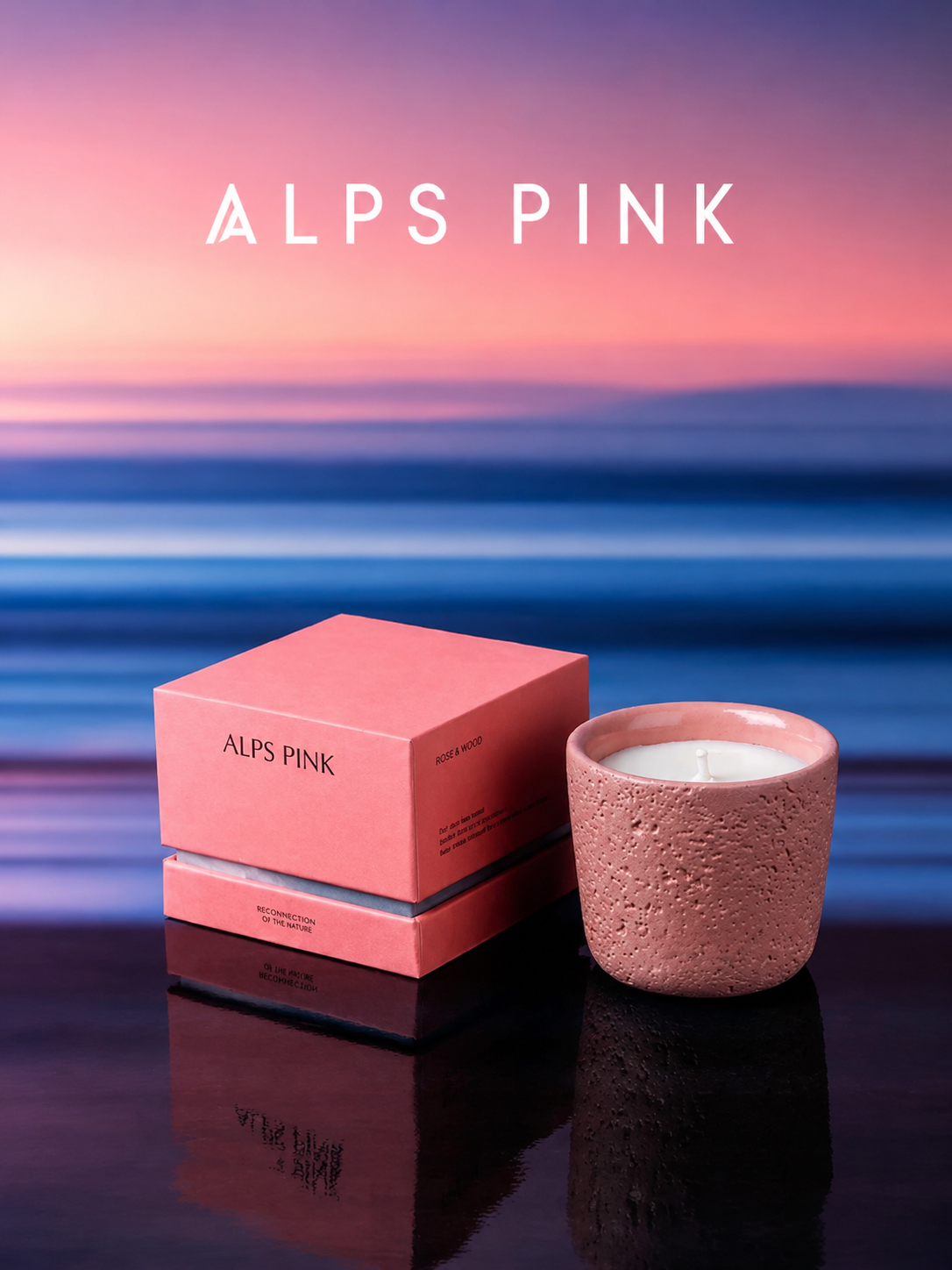 Vela arómatica de cera de soja - Alps Pink