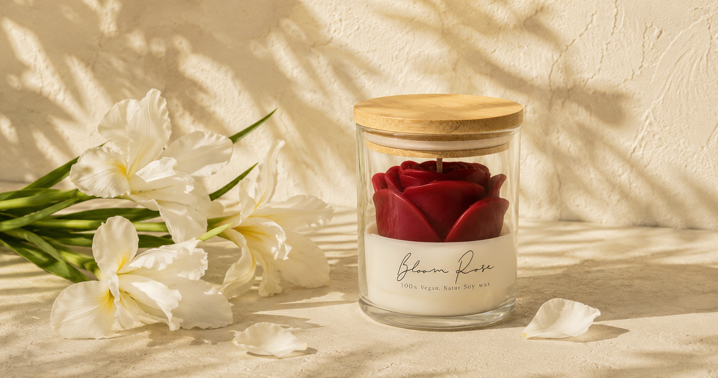 Crystal Rose Scented Candle