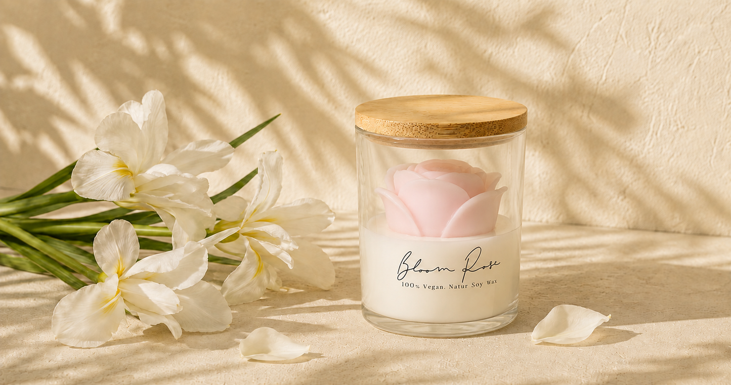 Crystal Rose Scented Candle